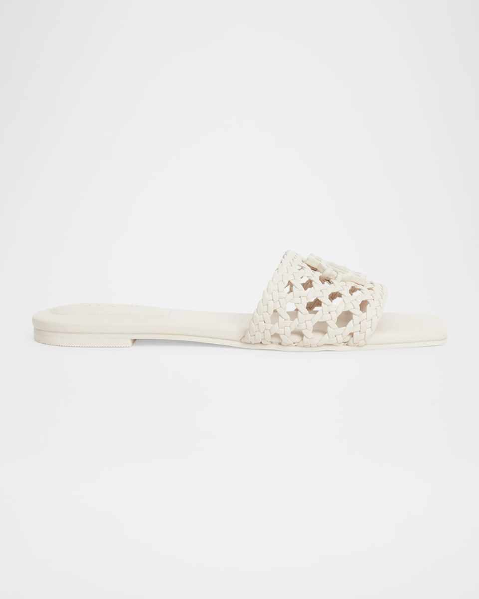 Dion Vegan Leather Flat Sandals